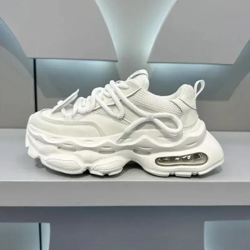 Men's Chunky Sneakers Original Brand Casual Shoes Air Cushion Sport Running Shoe Breathable Tennis Shoes Platform Shoes for Men