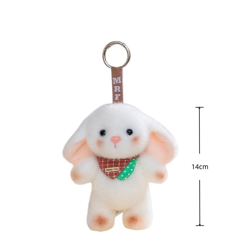 14Cm Animal Plush Toys Cartoon Bear Dog Cat Rabbit Pendant Bag Bacpack Plush Fragrant Keychain Phone Car Plush Keyrings Gifts