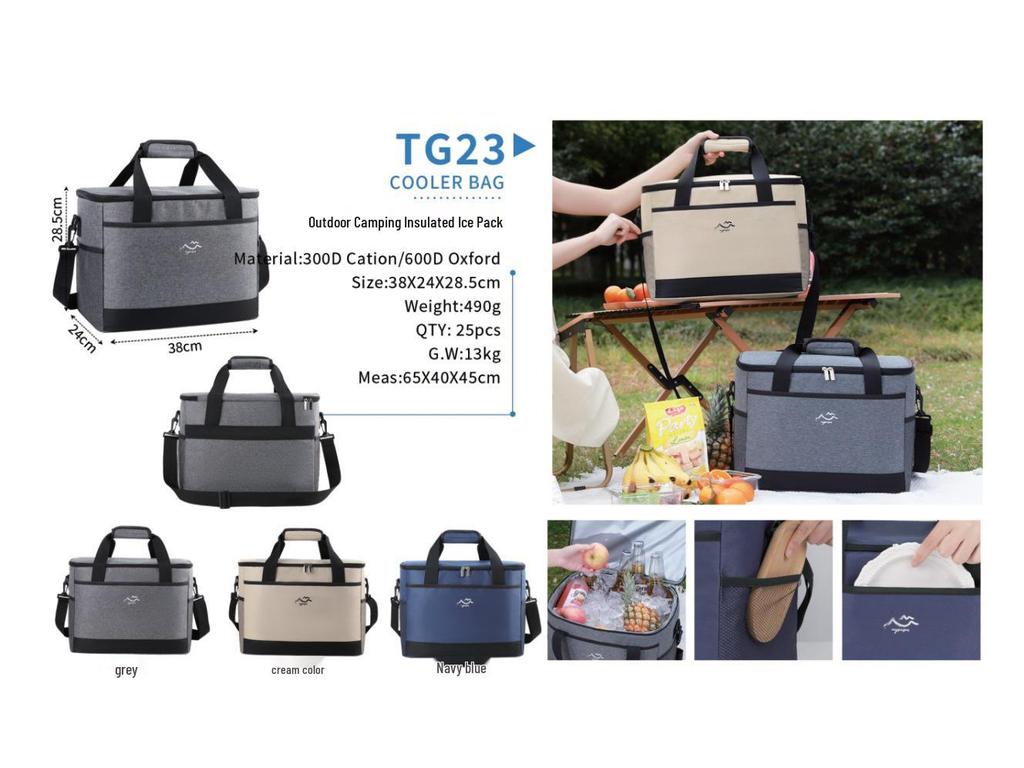 Large Capacity Insulated Picnic and Camping Lunch Bag