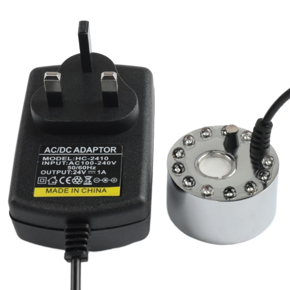 12 Lights Water Fountain Pond Fog Machine Atomizer Halloween Mist Maker Halloween Decoration