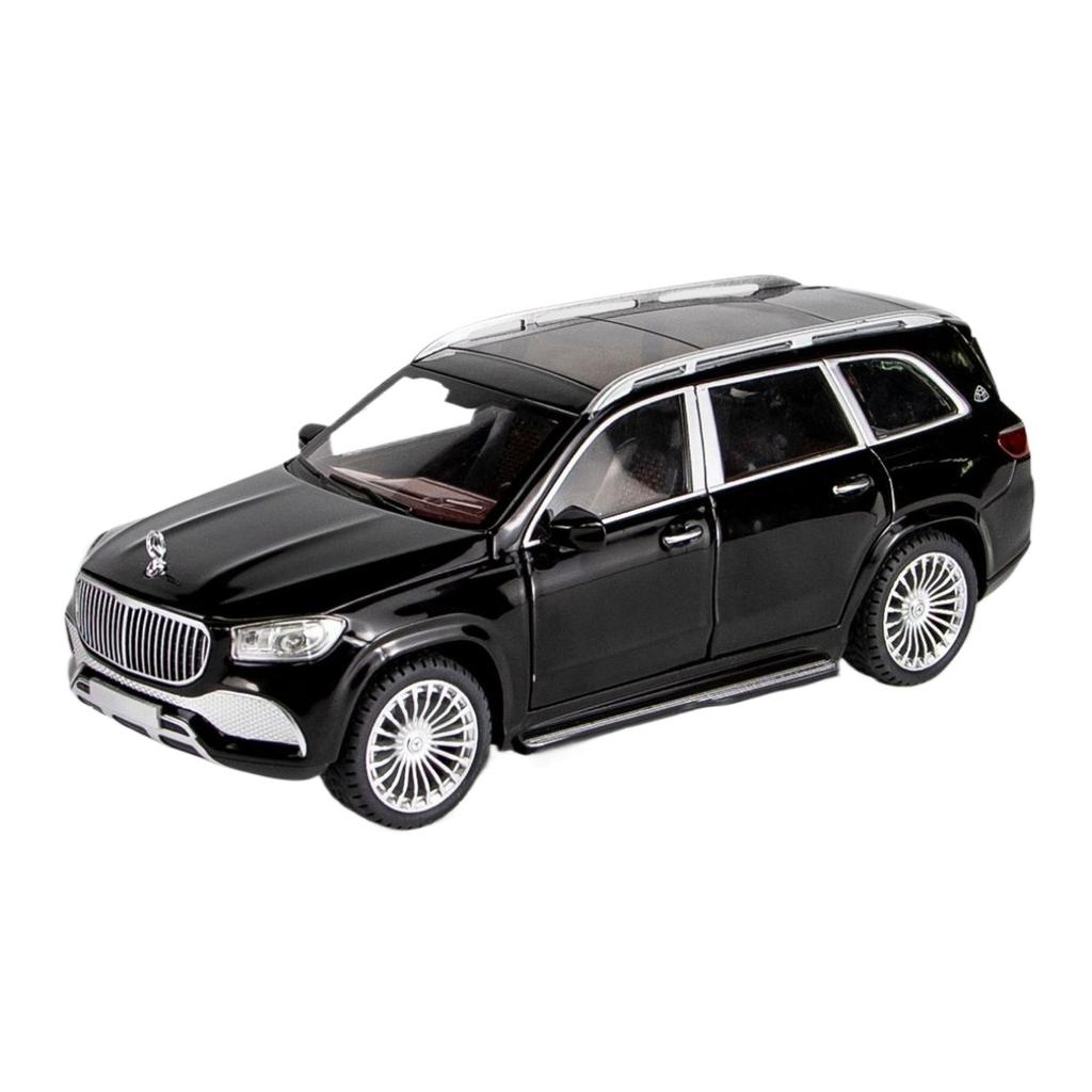 1/24 BENZ Maybachs GLS-klasse GLS600 Legeringsbilmodell Støpte metallleketøybilmodellsamling Lydlys Simuleringsbil Leker til barn Gave