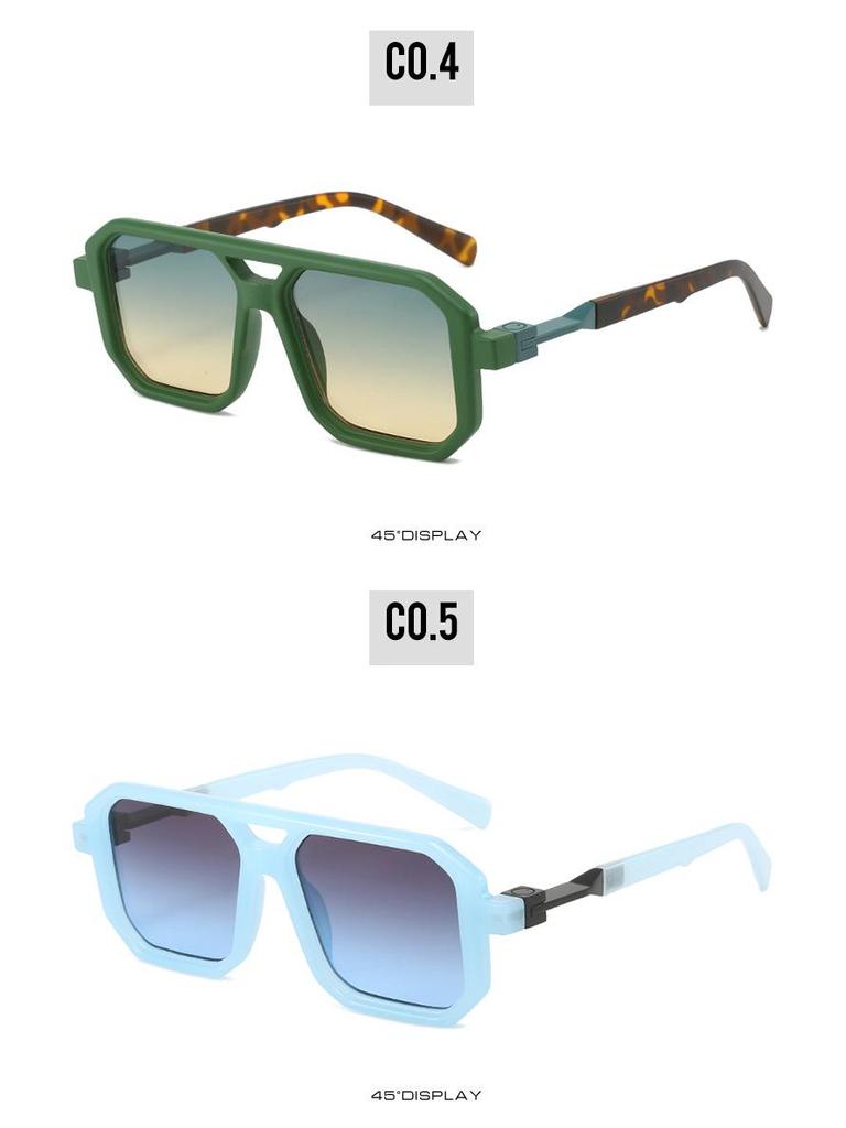 2023 Retro Double Bridge Aviator Sunglasses - European & American Minimalist Fashion