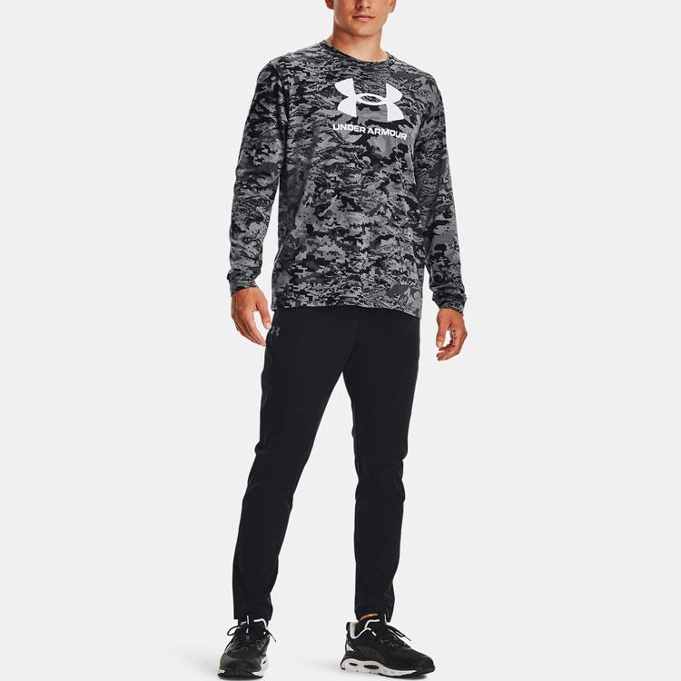 Under Armour Breathable Casual Sports Pullover T-Shirt Men Tops Black 1366466-001