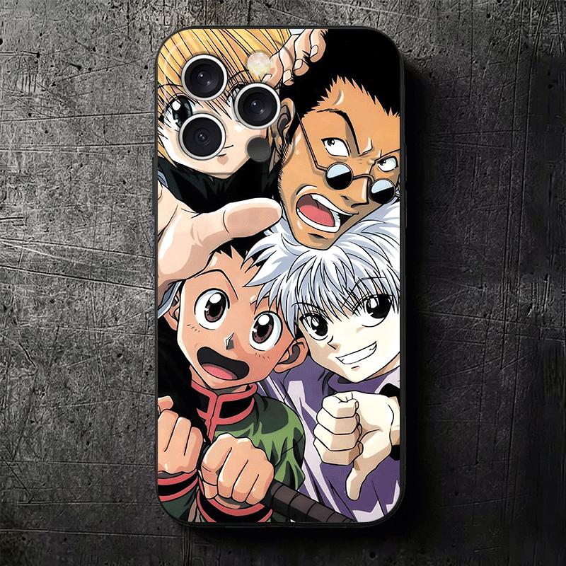 Hunter X-Hunters Anime Soft Phone Case for iPhone 16 16E 17 Air 15 Pro Max 14 Plus 13 Mini 11 12 7 Black Cover Back Shell