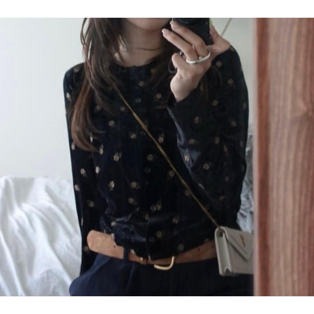 MOUSSY DEMBROIDERY VELOR CARDIGAN Black