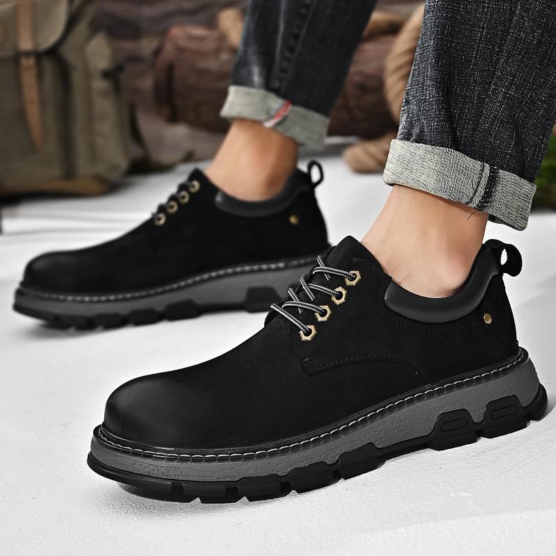 Fashion Sneakers Men Shoes Genuine Leather Casual Shoes Cow Leather Shoes