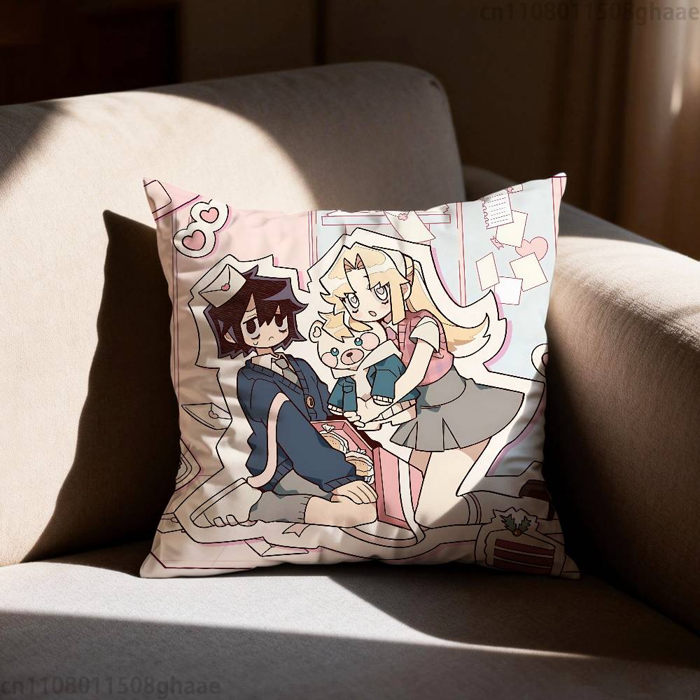 I Love Amy  AMY X BIBI Anime Pillowcase Casual Style Decoration Suitable for Home Decoration Excluding Pillow Core