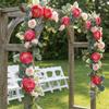Romantic Simulation Flower Vine Handmade Butterfly Rattan Decor Fake Hanging Plants Home Decor