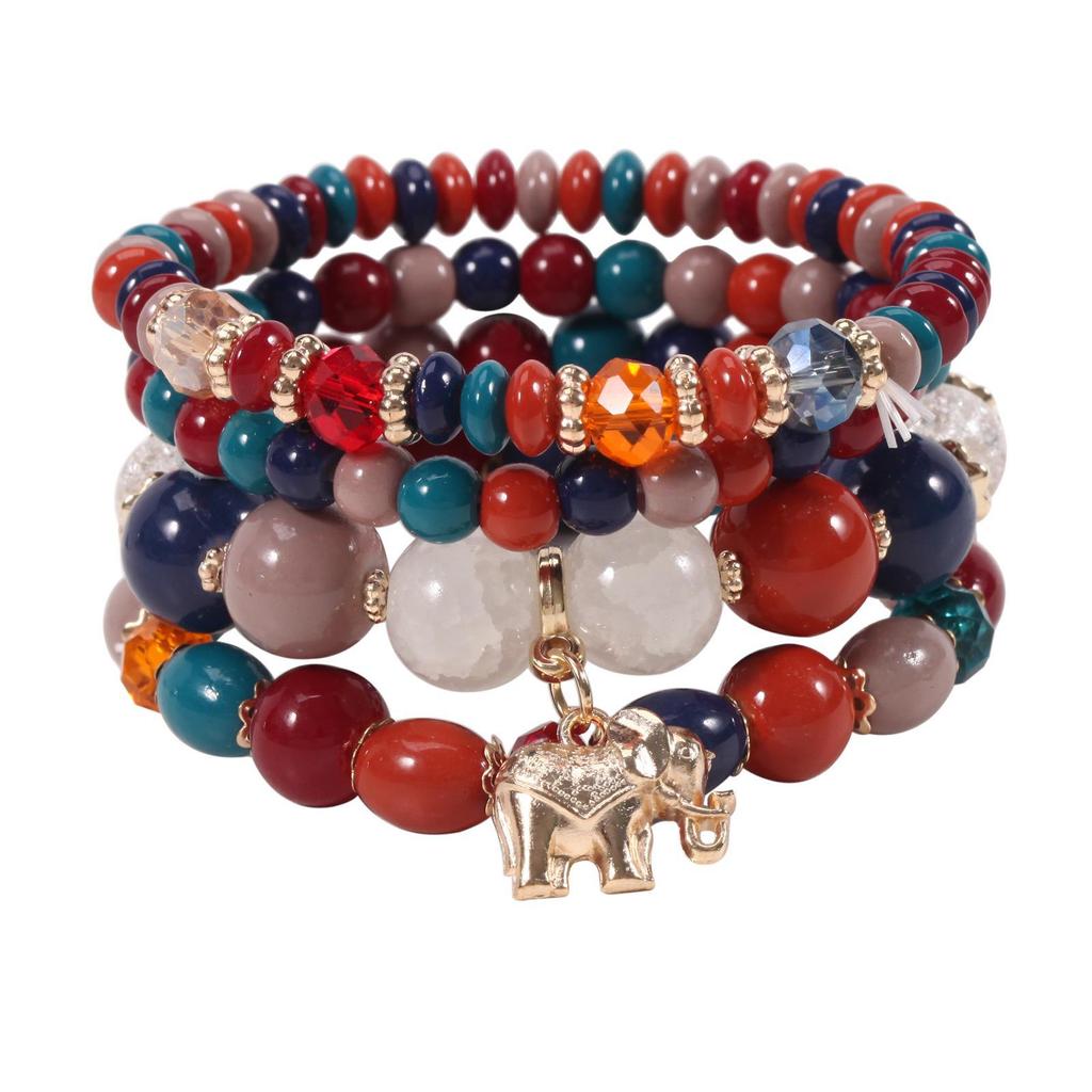 Bohemian Elephant Beaded Bracelet - Popular European and American Jewelry Trend