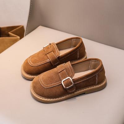 Scarpe Basse Moda Bambina Tendenza Semplici Bambini Scarpe in Pelle Retrò Festa di Matrimonio Bambini Casual Scarpe da Principessa Fondo Morbido Antiscivolo