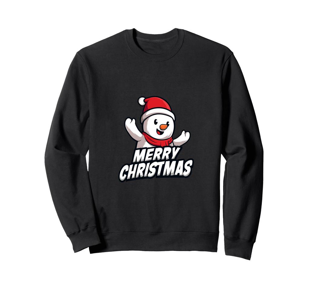 Funny and cute snowman Christmas party sweatshirt