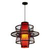 Chinese style bamboo pendant lamp, retro lamp, homestay, hotel, tea house, tea room, handmade bamboo woven lantern pendant lamp