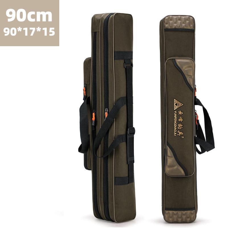 Angelruten-Tasche, Multifunktional, Großes Fassungsvermögen, Wasserdichte Angeltasche, Verstärkte Meeresruten-Tasche, Angelgeräte-Tasche ohne Rollenfach, Köder, Flussangel-Tasche