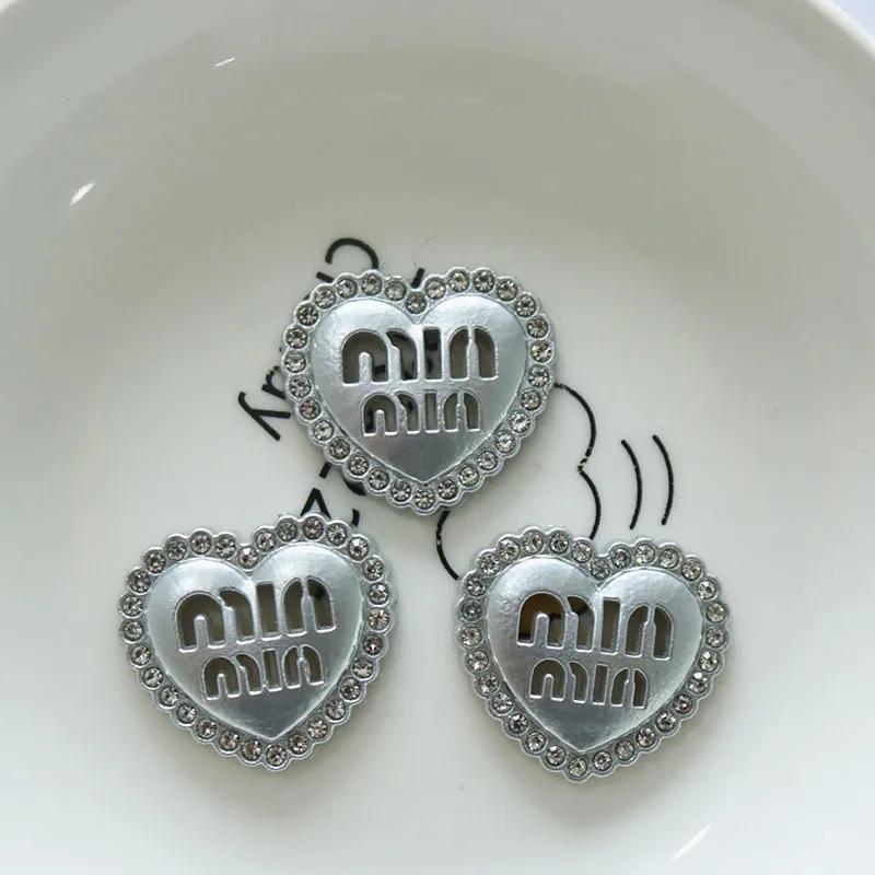 

3/6pcs Explosions Full Diamond Love Hollow Min Letter DIY Accessories Flat-bottomed Patch Jewelry Crafts Materials Planar Resin