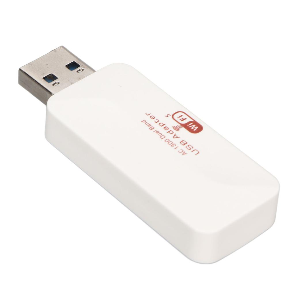 USB WiFi Adapter USB3.0 Dual Band 1300Mbp High Speed MU MIMO Soft AP Mode Wireless WiFi Adapter for PC Desktop Laptop