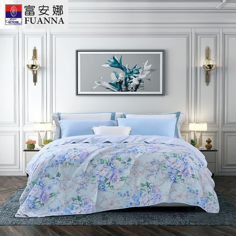 FUANNA Washed Cotton Printed Summer Quilt