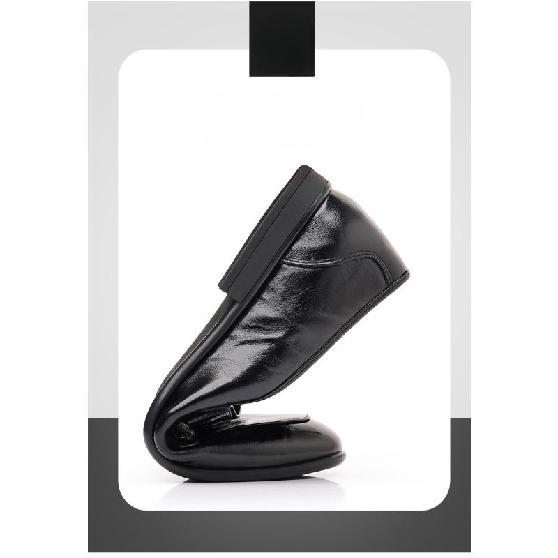 Men's Head Layer Cowhide Shoes, Shoes, Soft Bottom, Soft Surface Leather Stirrups Casual Men's Shoes, Breathable Thin Models of Single Shoes