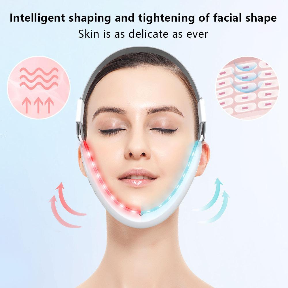 Microcurrent Face Slimming Massager Vibration Facial Massage For V-Line Facial Beauty And Double Chin Jaw Muscles Tightening
