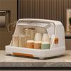 Practical-Milk Bottles With Large Drying Rack And Storage Box For Kitchen Countertops And Cabinets, Ideal For Home Organization