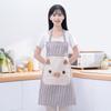 Stripe Pig Pattern Apron Oil-proof Cartoon Apron Cute   Kitchen