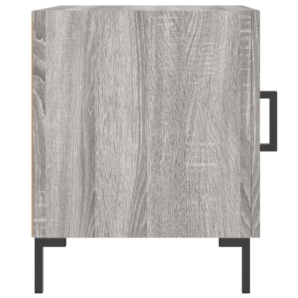 Nightstands 2 pcs Grey Sonoma 40 x 40 x 50 cm Particleboard