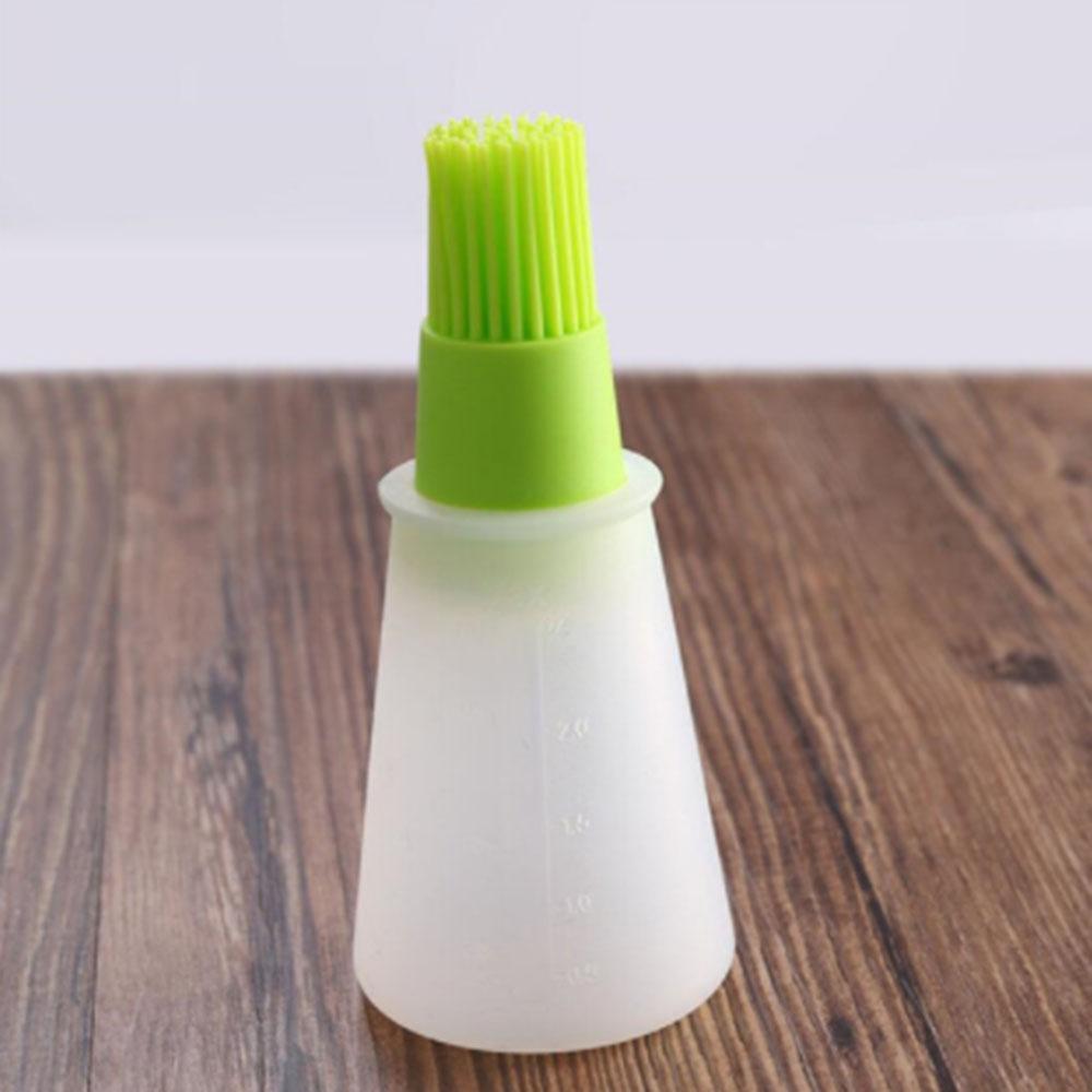 

НОВАЯ Портативная бутылка для масла Кисть для барбекю Силиконовая Кухонная bbq Инструмент для приготовления пищи Выпечка Блинчики Барбекю Кемпинг Аксессуары Гаджеты светло-зеленый