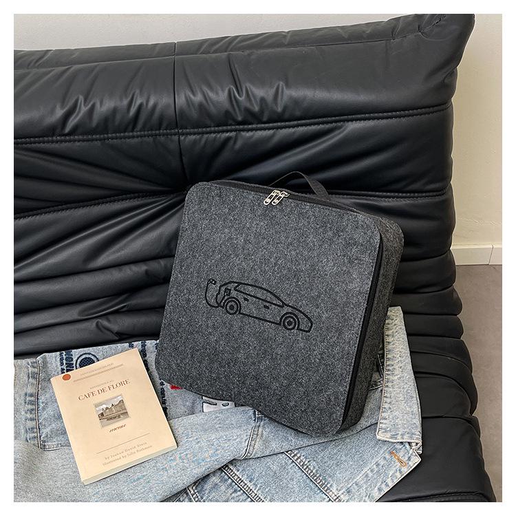 

Portable Car Charger Cable Storage Bag