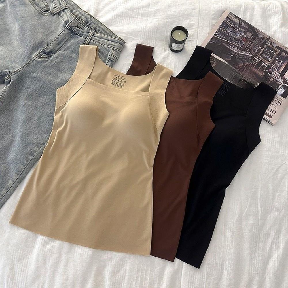 Sleeveless Thermal Underwear Seamless Heating Vest Top Tank Top Women's Vest Four Seasons