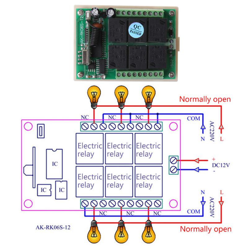 Radio Frequency  Wireless Learning Code Remote Controller Wifi for  Home Light RF Receiver 12V 433Mhz Transmi
