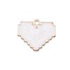 Charms Heart Enamel Pendants Wedding Jewelry Findings QC066