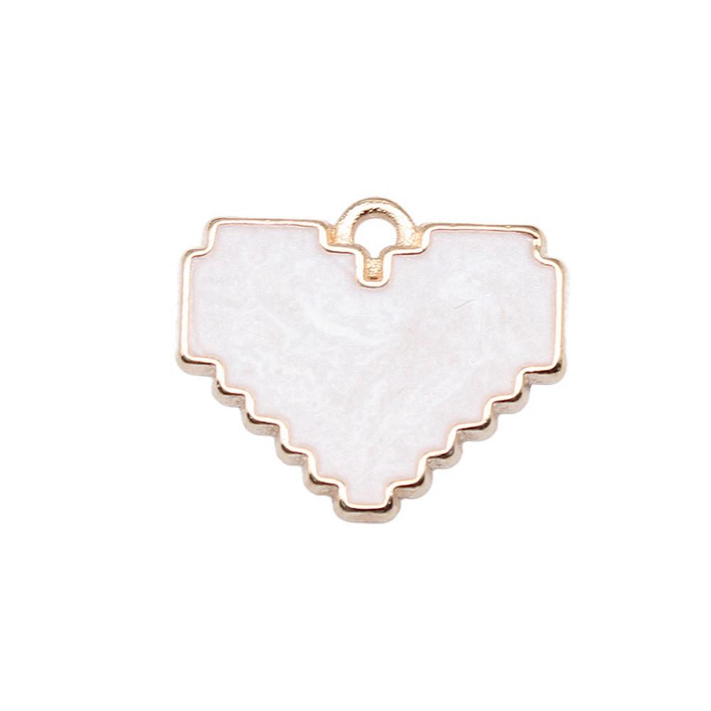 Charms Heart Enamel Pendants Wedding Jewelry Findings QC066