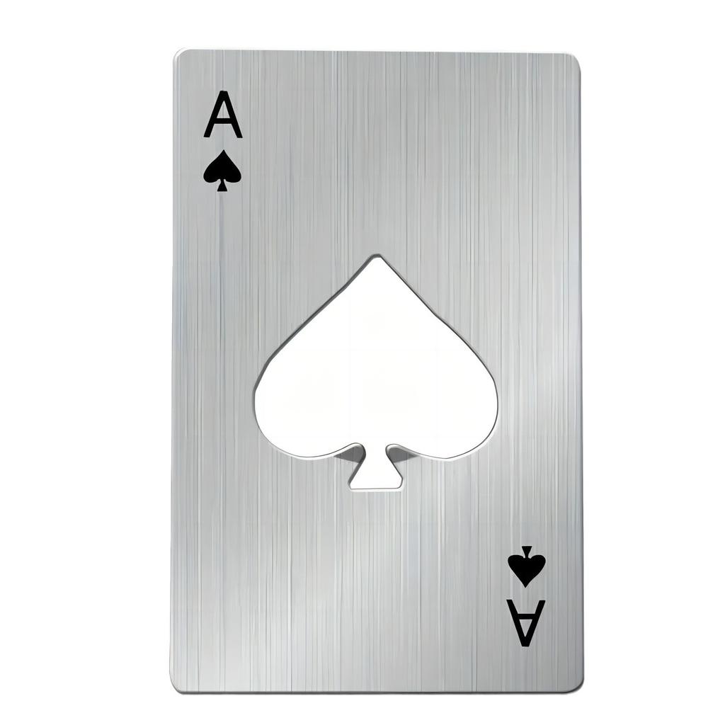 Creative poker beer bottle opener Stainless steel bottle opener Spades A bottle opener Beer individual wine opener