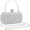 Pearl Beaded Clutch Purses For Women Wedding Bridal Small Handbag Clutches Shoulder Bags Full Beaded Party Prom Top-Handle Bag