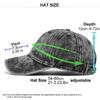 Solid Color Washed Denim Baseball Cap Vintage Retro Snapback Hat for Men & Women, Adjustable Sun Protection Cap in 8 Colors