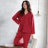 Pajamas women's spring and autumn woven pure cotton long-sleeved thin middle-aged mother autumn cotton loungewear can be worn outside set