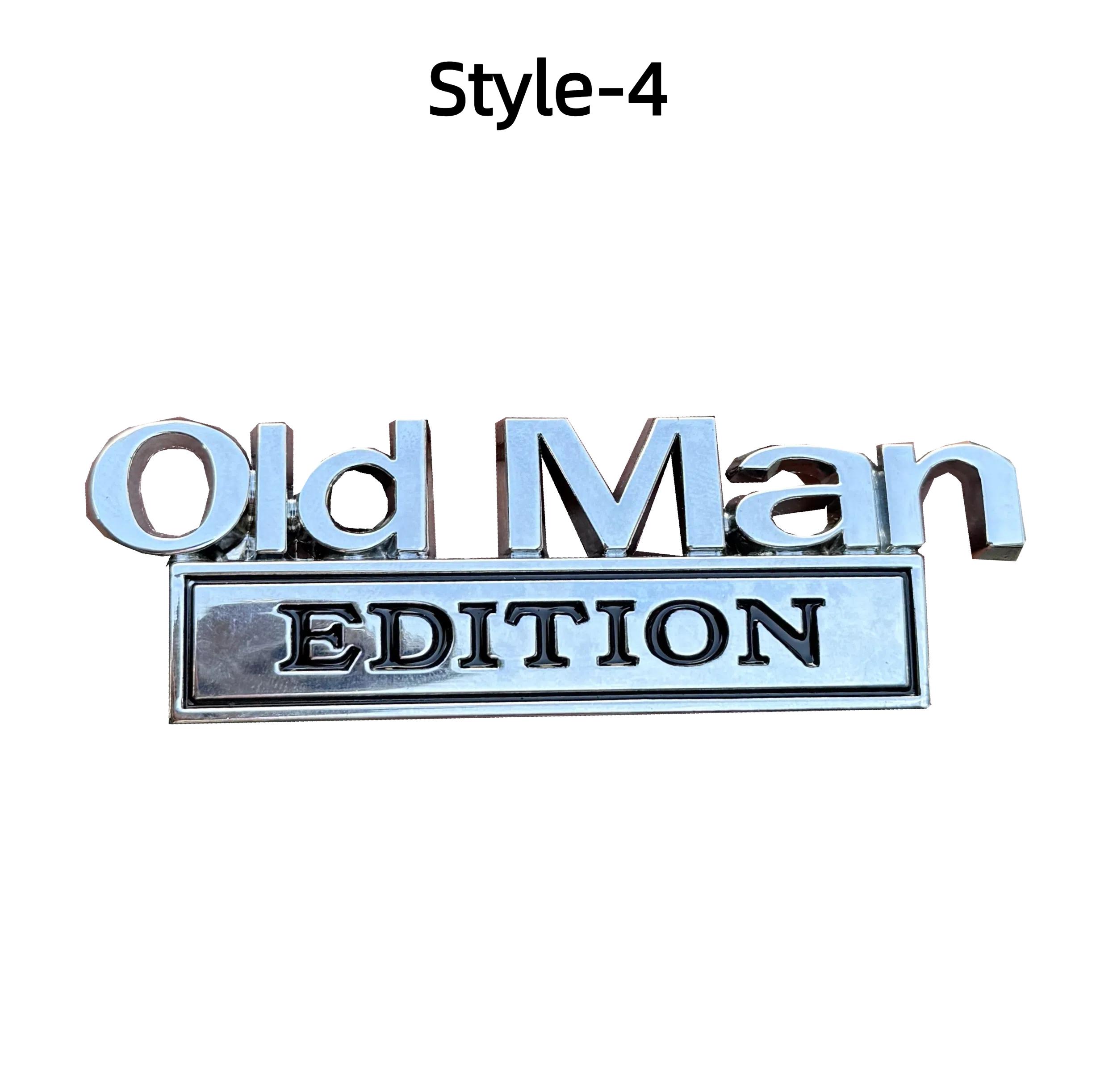 

Автомобильная 3D Металлическая Хромированная Наклейка Эмблема ИЗДАНИЕ СТАРИКА Значок Логотип Кузов Багажник Дверь Стайлинг Наклейки Автоаксессуары Style-4