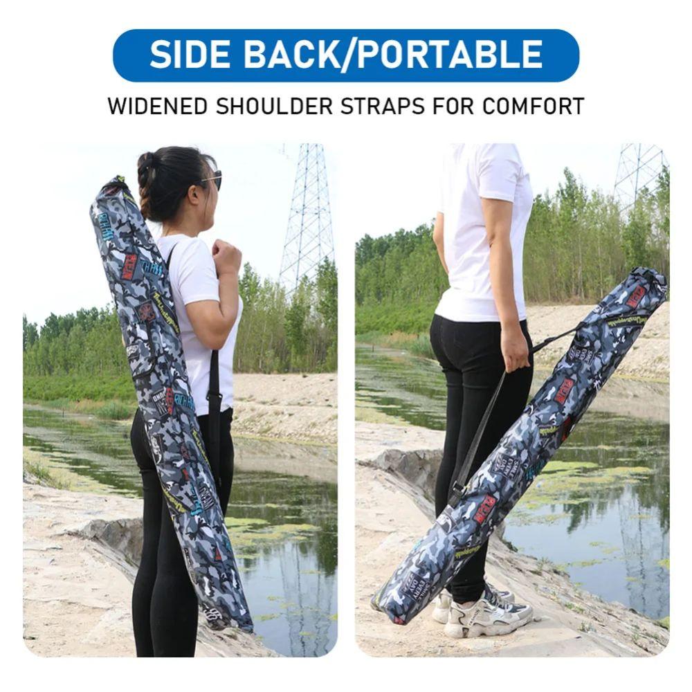 130/140cm Folding Fishing Bag Side Bag Fishing Tackle Bag Fishing Rod Bag  Outdoor Camping