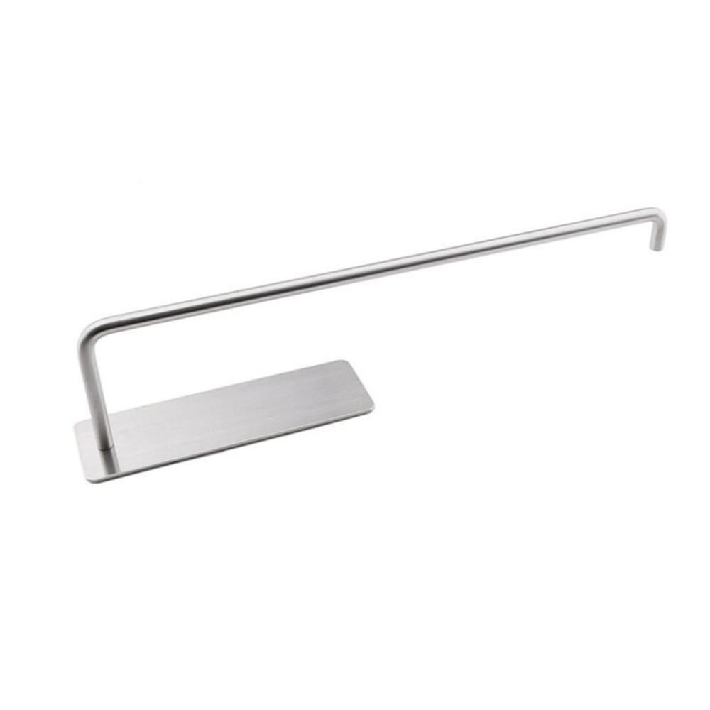 

Самоклеящаяся вешалка для бумажных полотенец под шкафом, кухонная 12-дюймовая стойка для консервирующей пленки из нержавеющей стали, держатель для бумажных полотенец