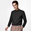 Shanshan Men's Stand-Collar Long-Sleeve Shirt