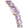 Swarovski Millenia Jewelry Series Watch Quartz Movement Stainless Steel Strap 30Mm Purple Dial 50M Water Resistant Women Watches 5722364