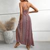 Women Casual Sleeveless Summer Dresses Spring Patchwork Boho Floral Cocktail Party Dress