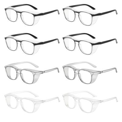 8PCS Dust-proof Anti-saliva Eye Protection Glasses Safety Glasses Anti-fog Anti Pollen Blue Light Blocking Glasses
