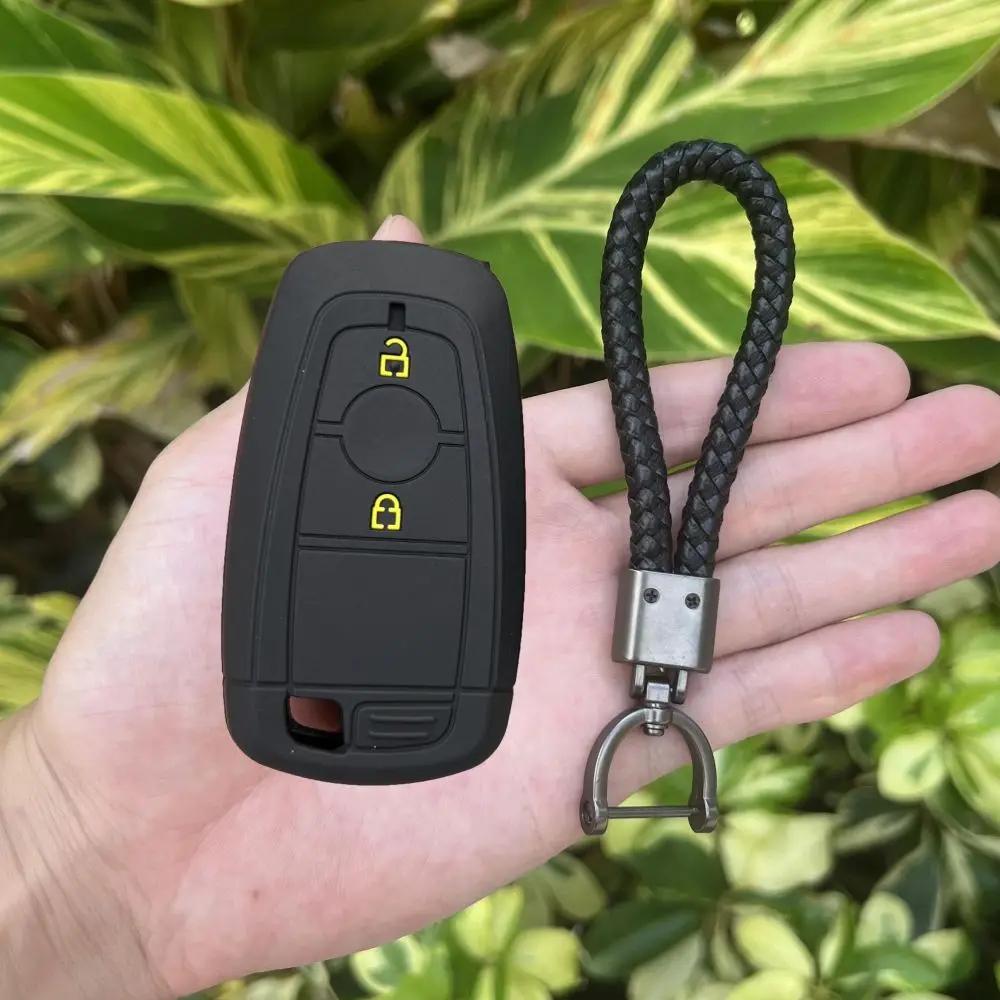 Silikon Auto Schlüsselhülle Etui Für Ford Maverick Focus Edge Explorer Expedition Everest Fusion Mondeo Mustang Raptor Bronco Schlüssel