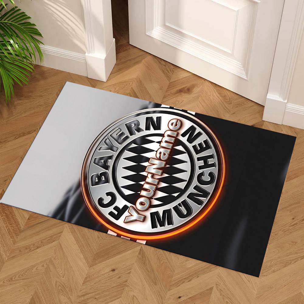 Bayern Munich Customize Text Floor Rug Office Rug Suitable for Playrooms Living Rooms Outdoor Study room Anti-slip Rug Office home decor
