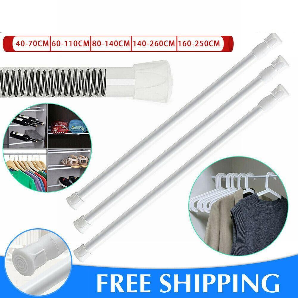 No Drill Installation Easy To Use Spring Loaded Voile Tension Rod for Your Home