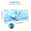 Mew Cartoon Mouse Pad, Large Gaming Desk Mat, Non-slip XXL Mousepad for Laptop & Tablet, Mini PC Playmat with Stitched Edges