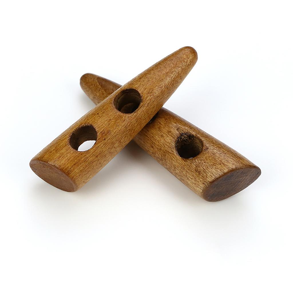 20 Peças 30Mm-60Mm Botões de Alternância de Madeira de Oliveira Botão de Chifre para Casaco de Vento Botão de Costura Botão para Casaco Duffel Botão para Sobretudo Acessórios de Vestuário