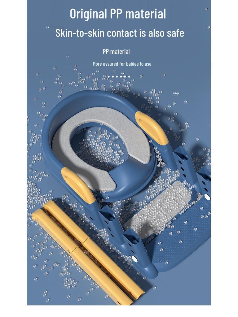 Skládací dětský toaletní žebřík s kruhem