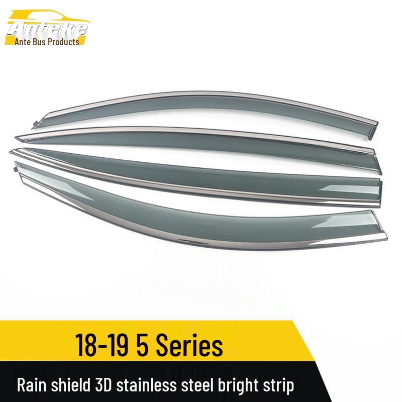 3D Stainless Steel Rain Guards & Deflectors for 2018-2019 5 Series