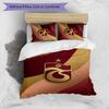Set Lenzuola Trabzonspor FC Stampato 3 Pezzi Copripiumino Traspirante con Federe Biancheria da Letto Decorativa per Camera da Letto Casa
